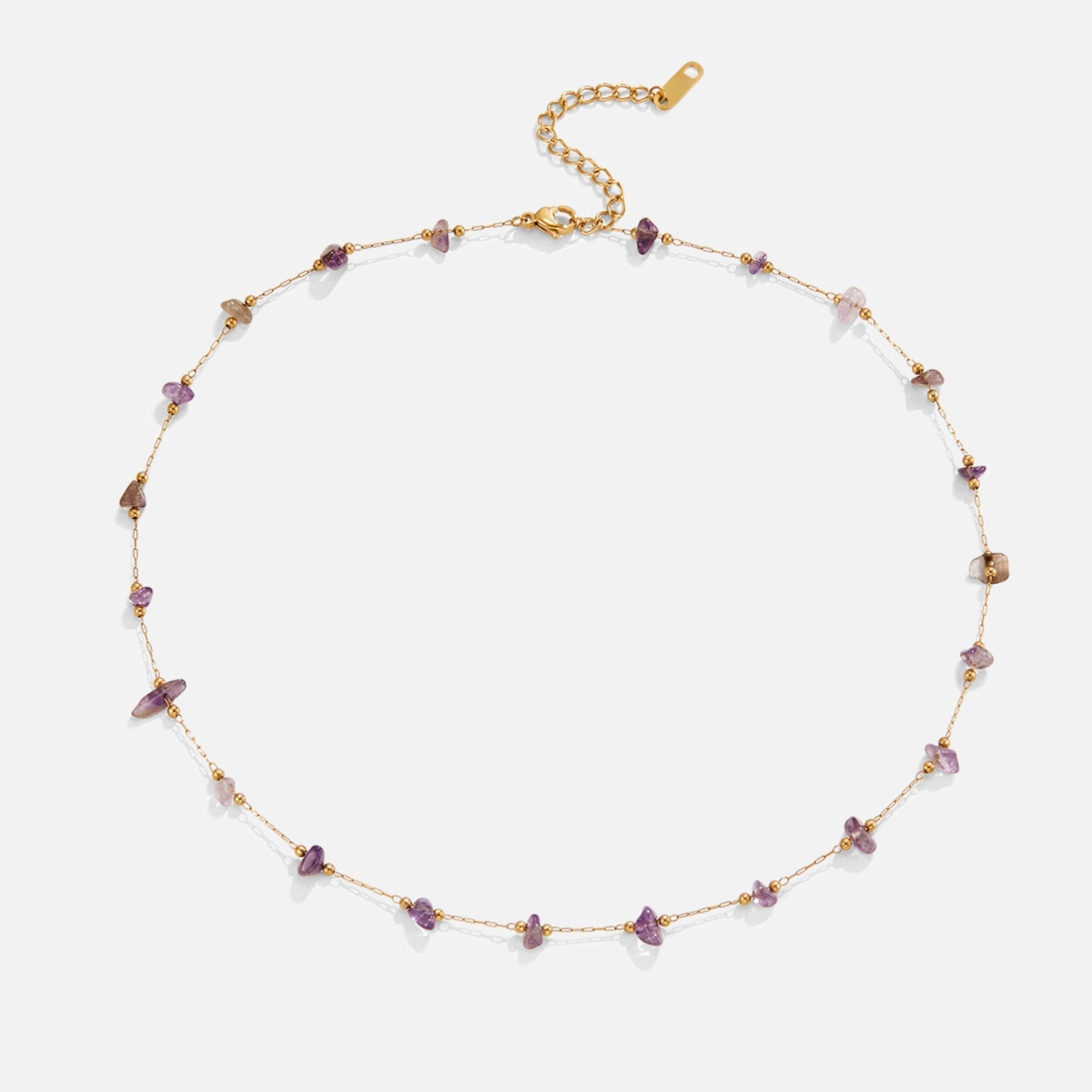 Amethyst Beaded Necklace