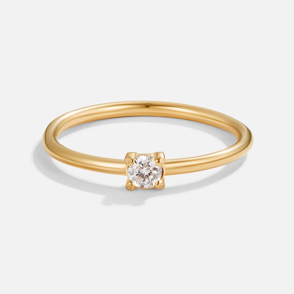 Birthstone Solitaire Ring