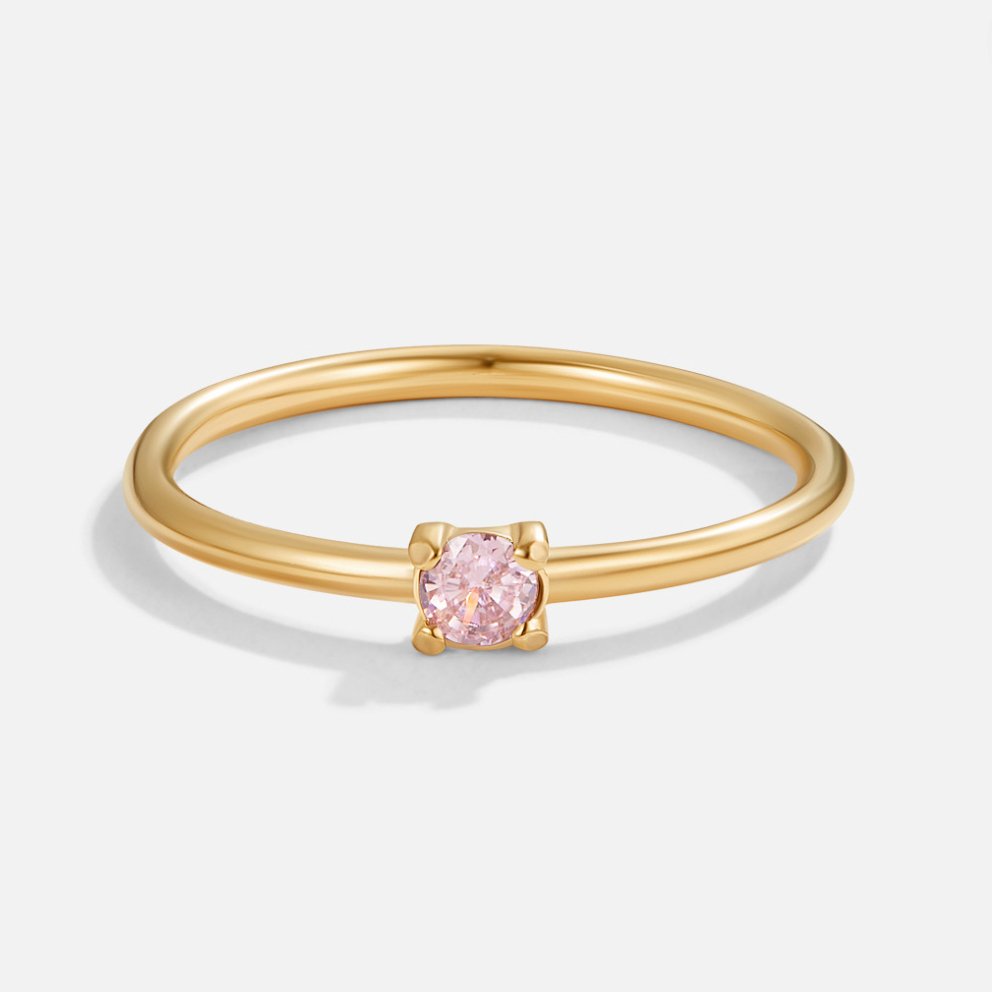 Birthstone Solitaire Ring
