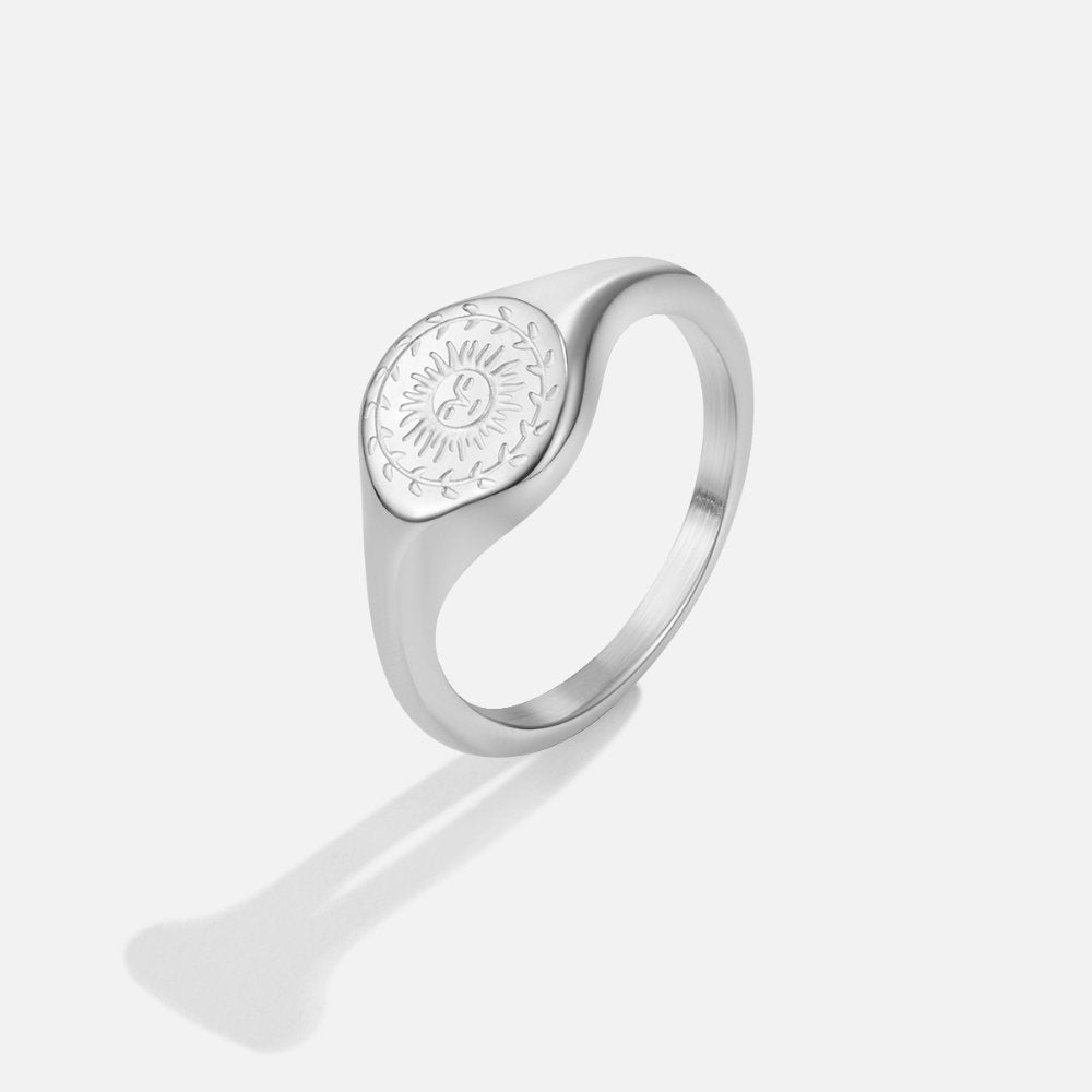 Celestial Sun Signet Ring