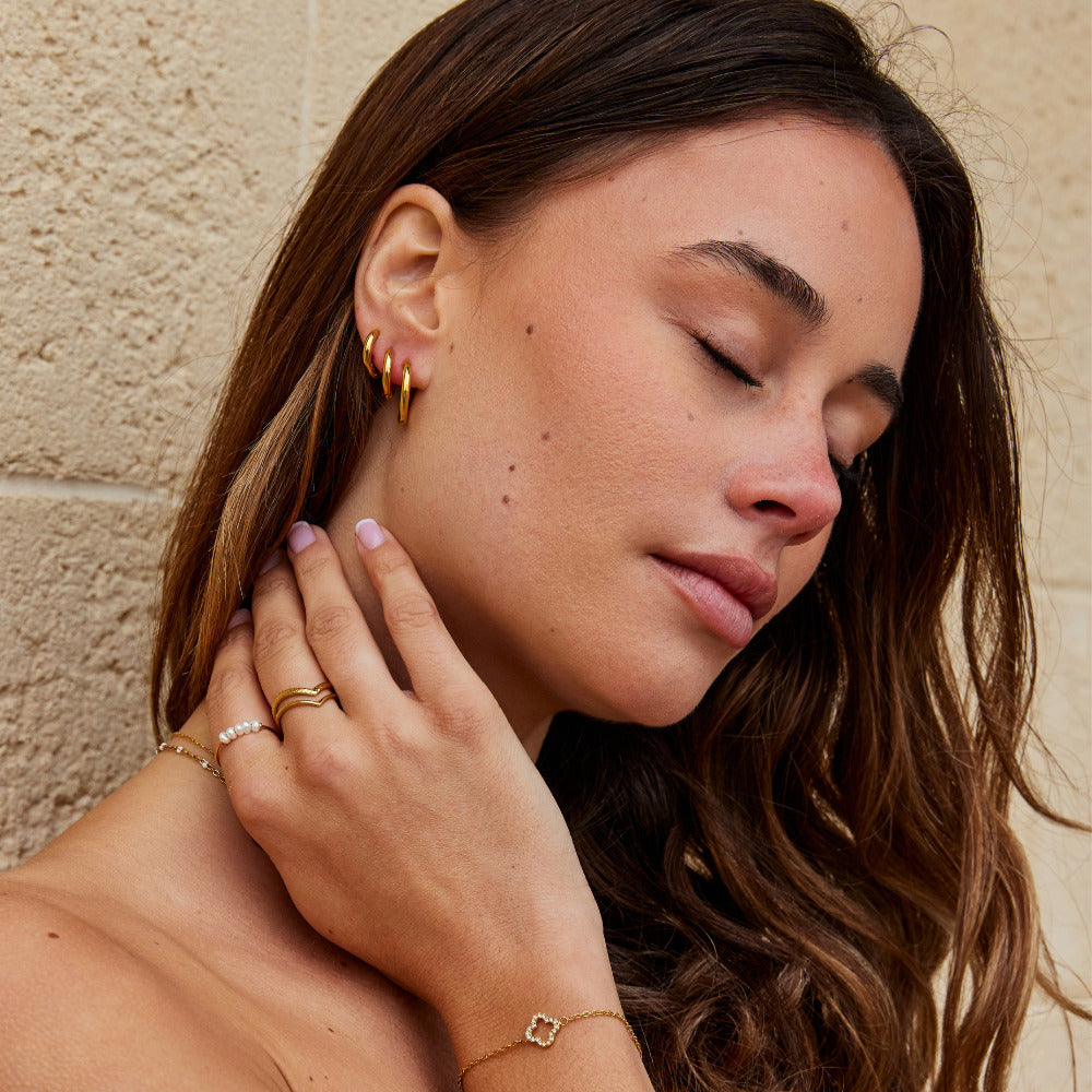 Classic Hoop Earrings Set