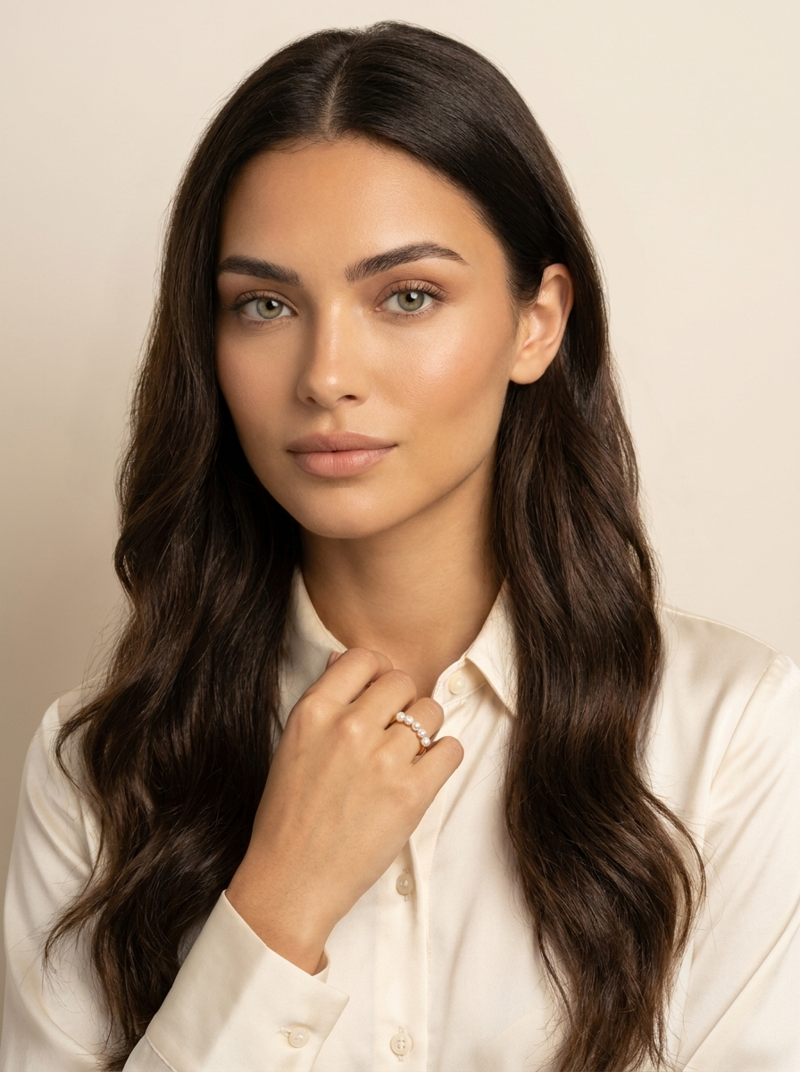 Classic Pearl Beaded Ring