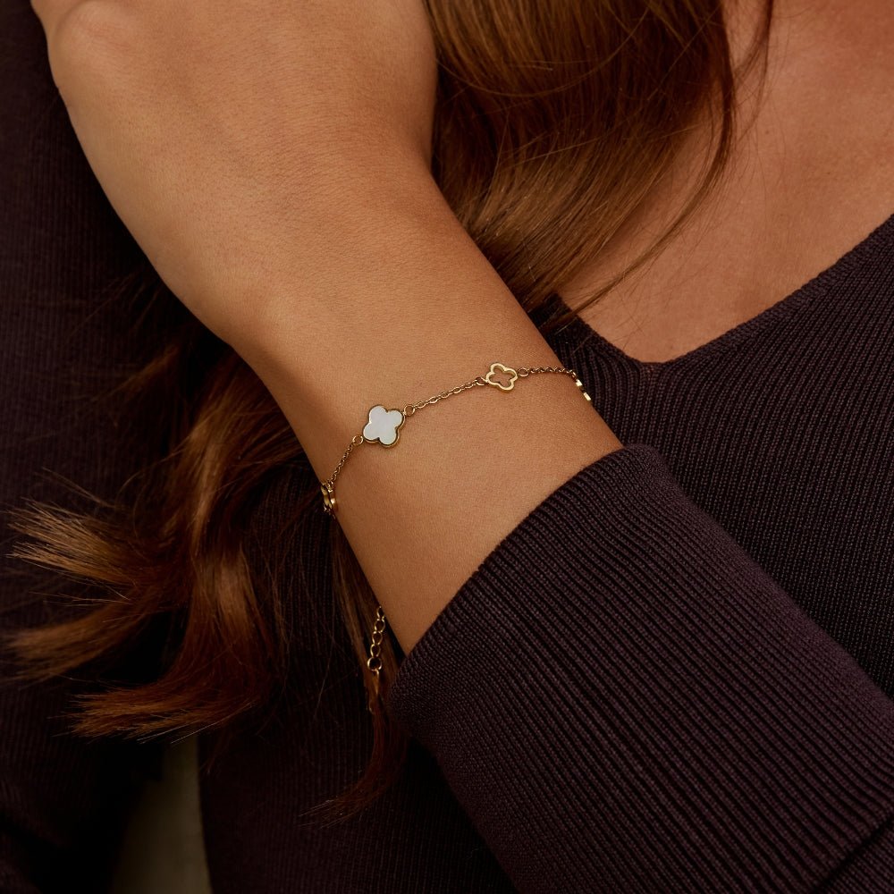 Clover Chain Link Bracelet