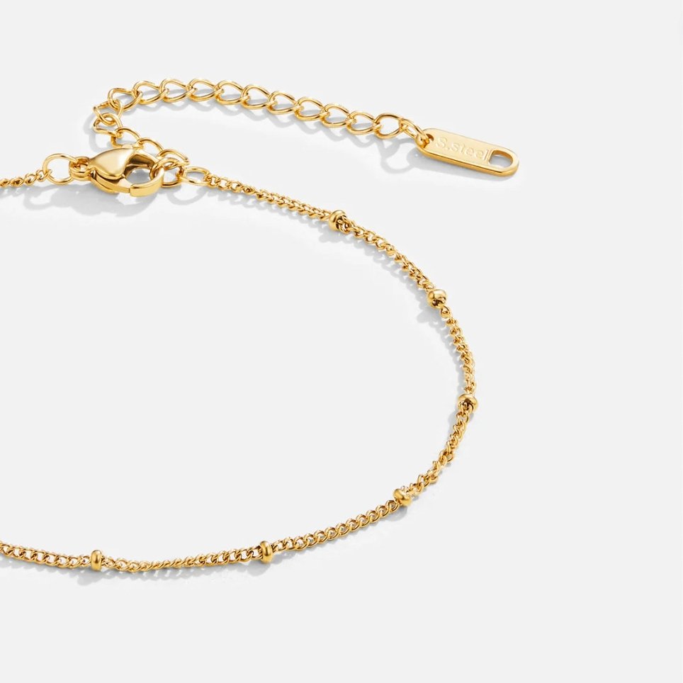 Delicate Gold Beaded Bracelet