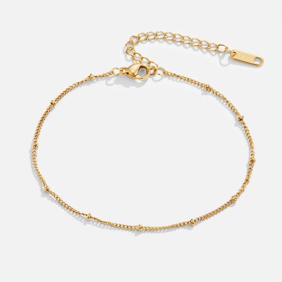 Delicate Gold Beaded Bracelet