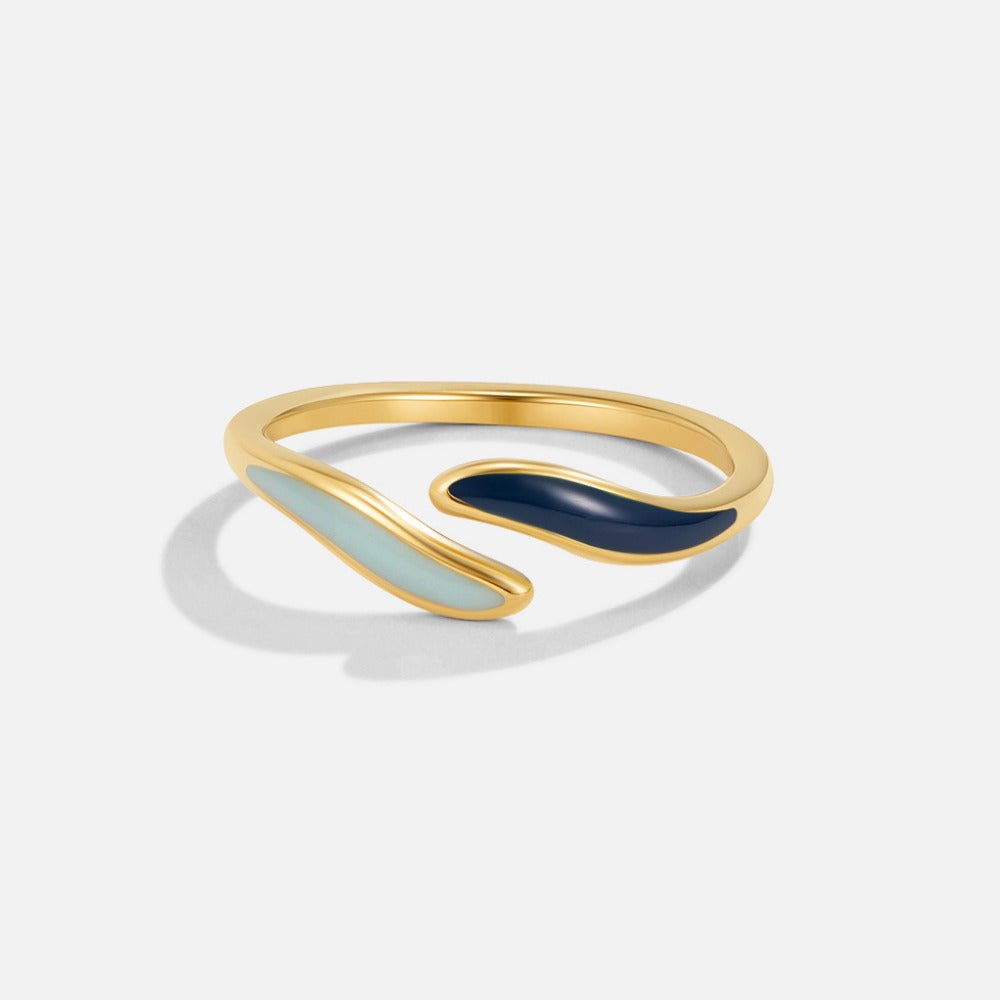 Dual Enamel Open Ring
