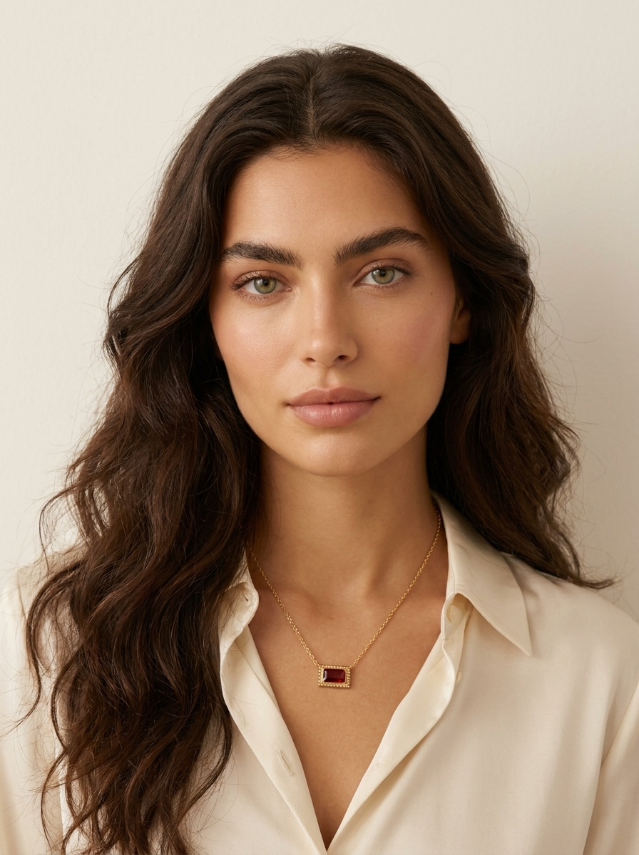 Emerald Cut Pendant Necklace