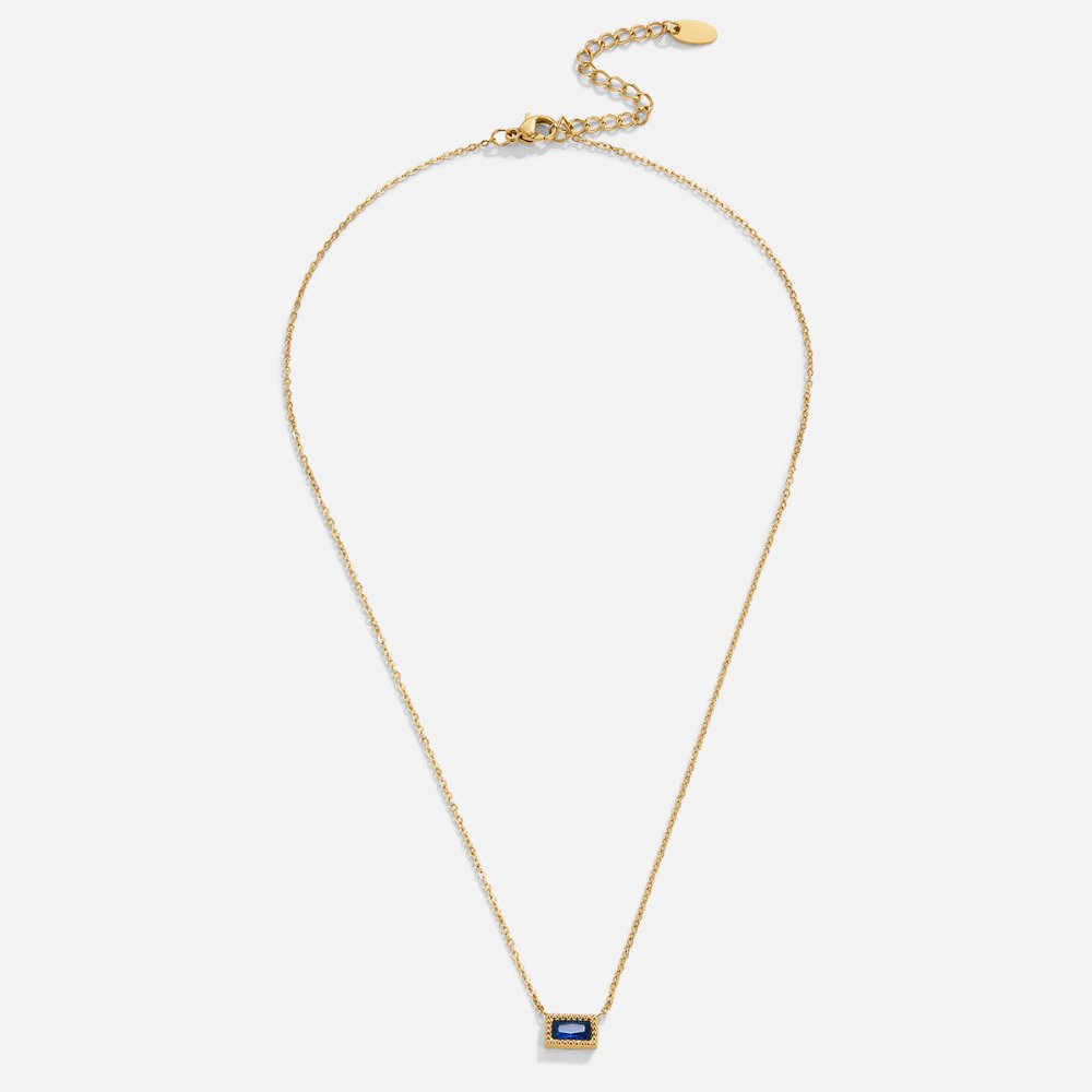 Emerald Cut Pendant Necklace