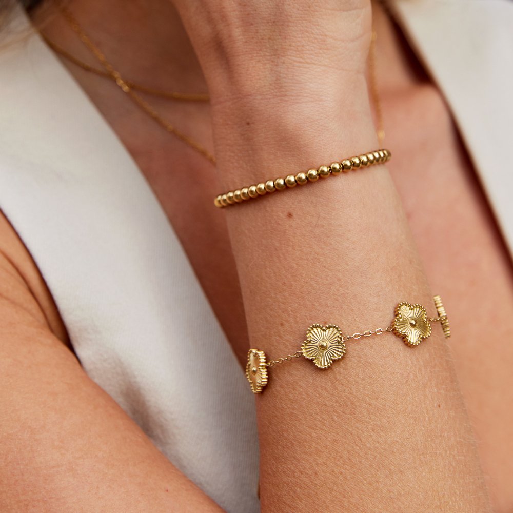 Floral Link Bracelet
