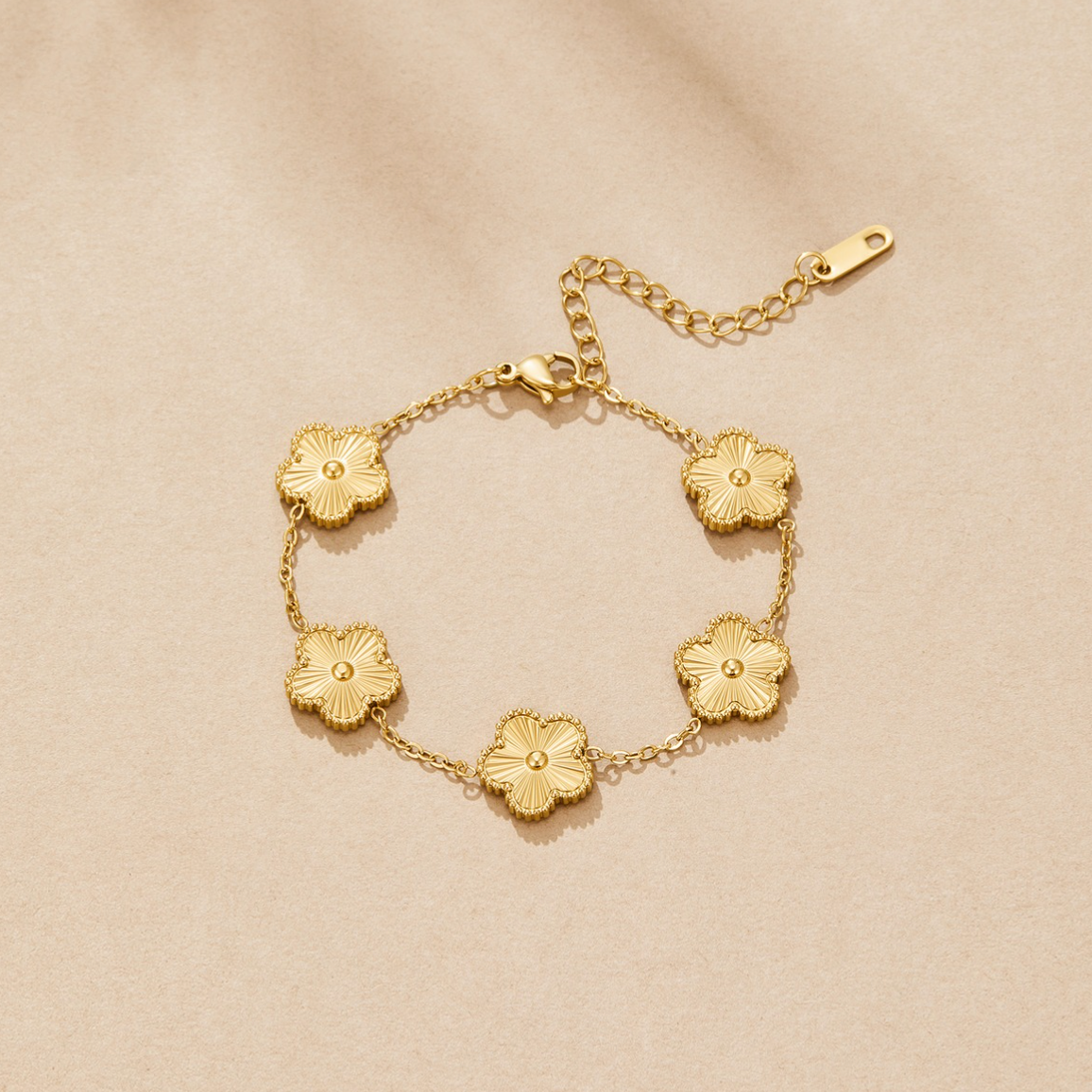 Floral Link Bracelet
