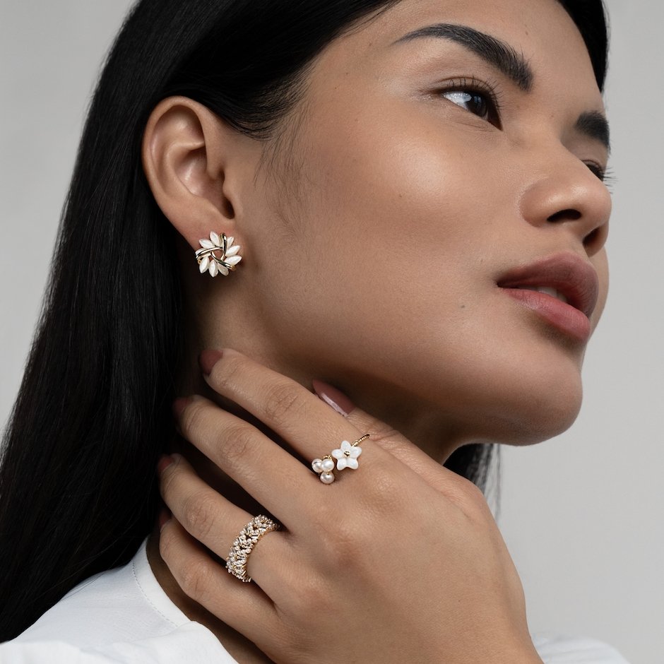 Floral Stud Earrings