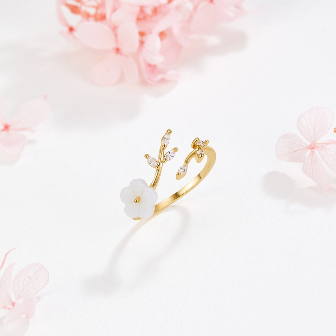 Floral Vine Gold Ring