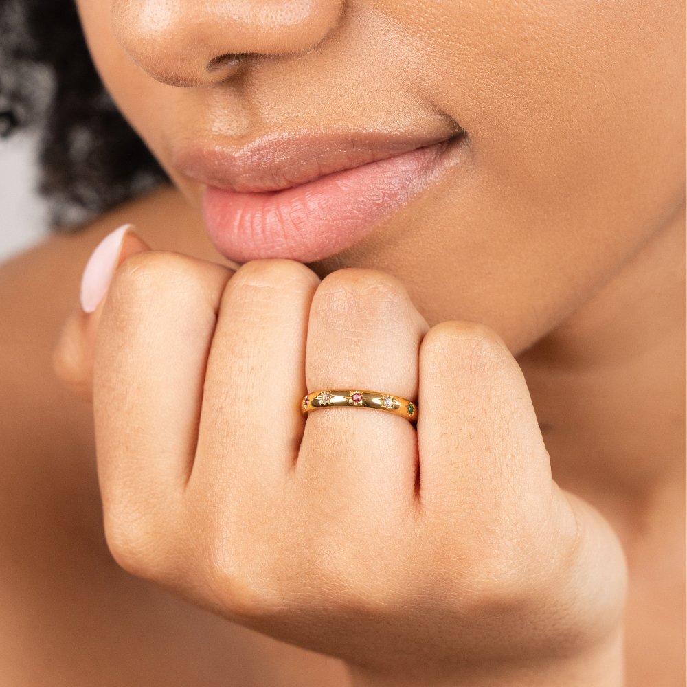 Gemstone Band Ring