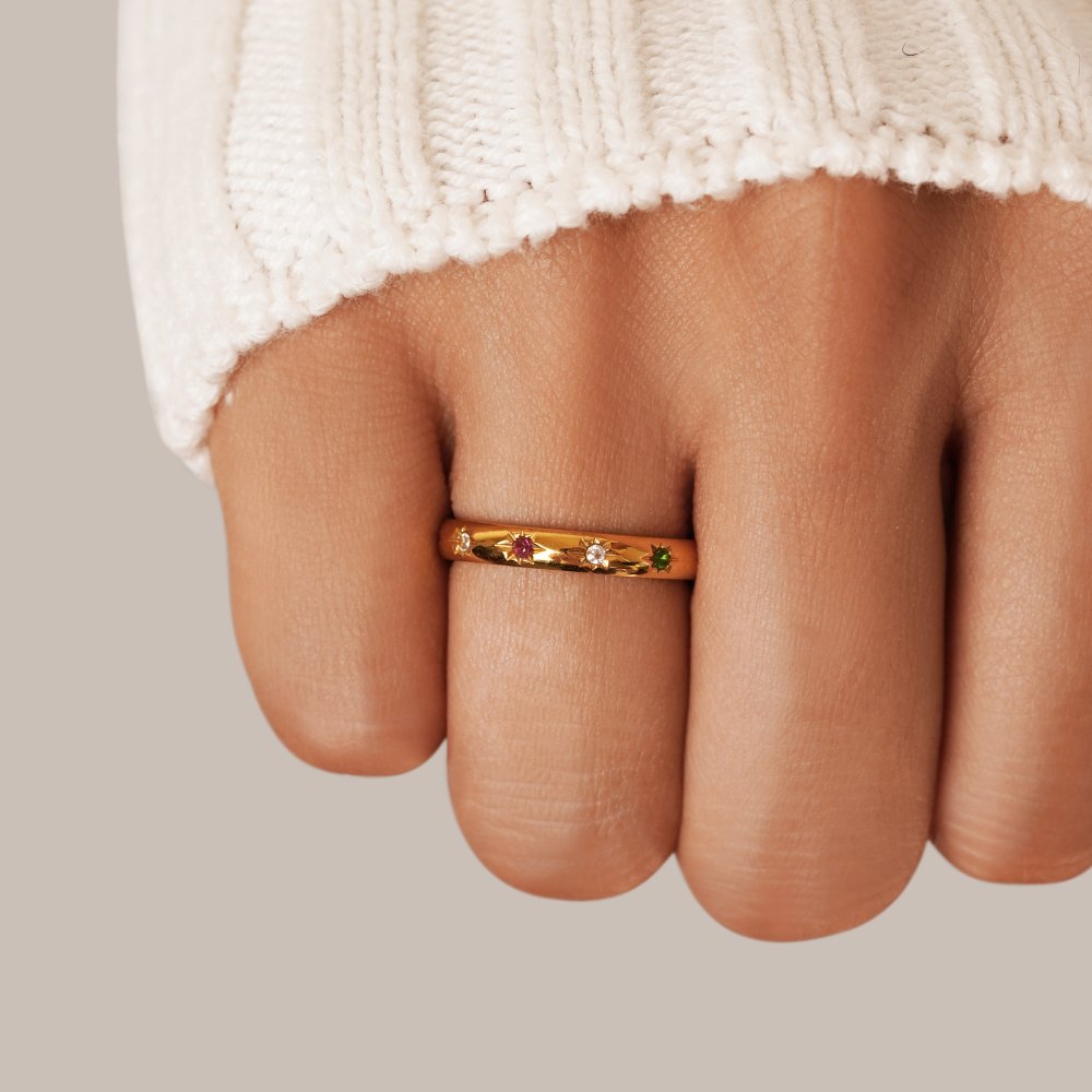 Gemstone Band Ring