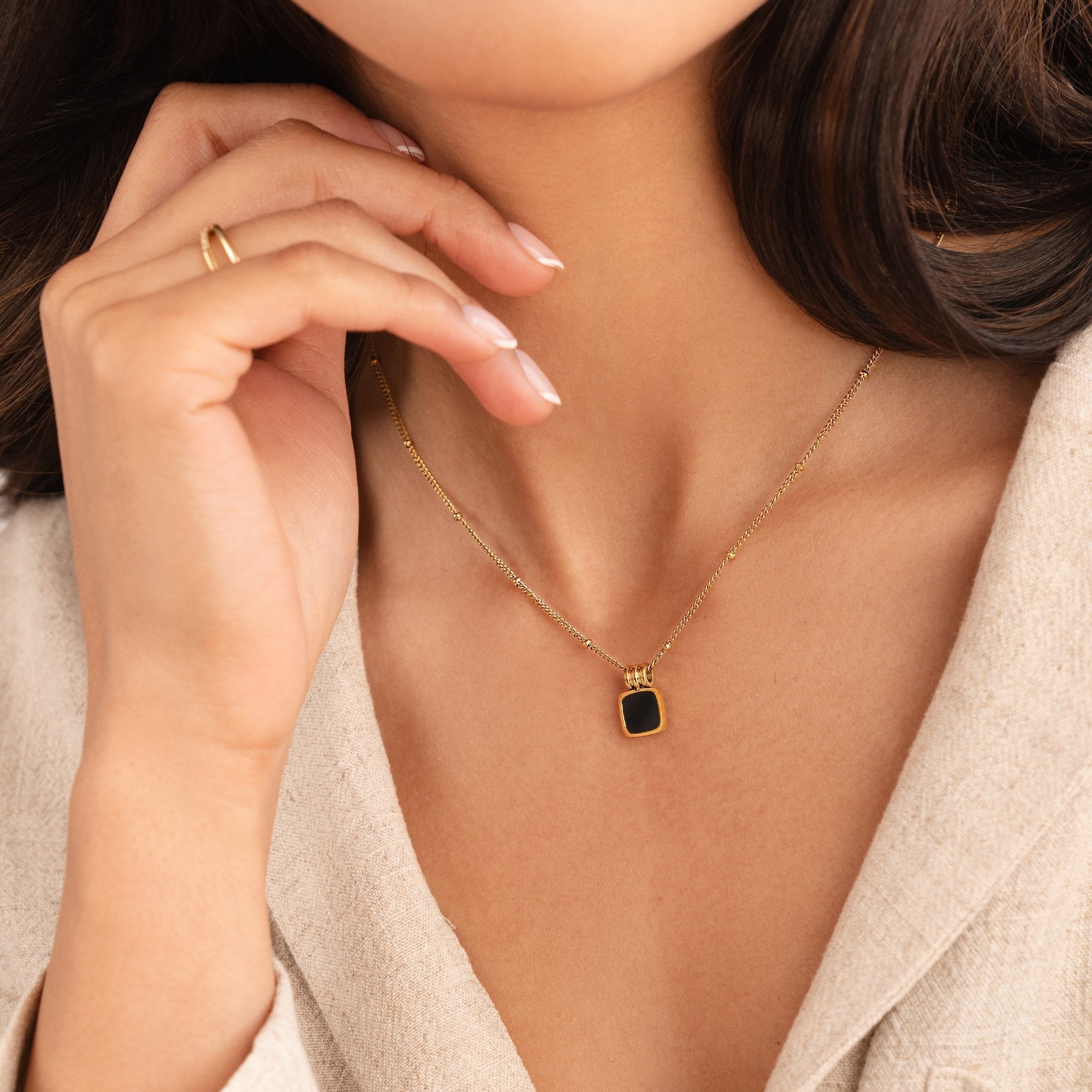 Gold Star Hoop Earrings