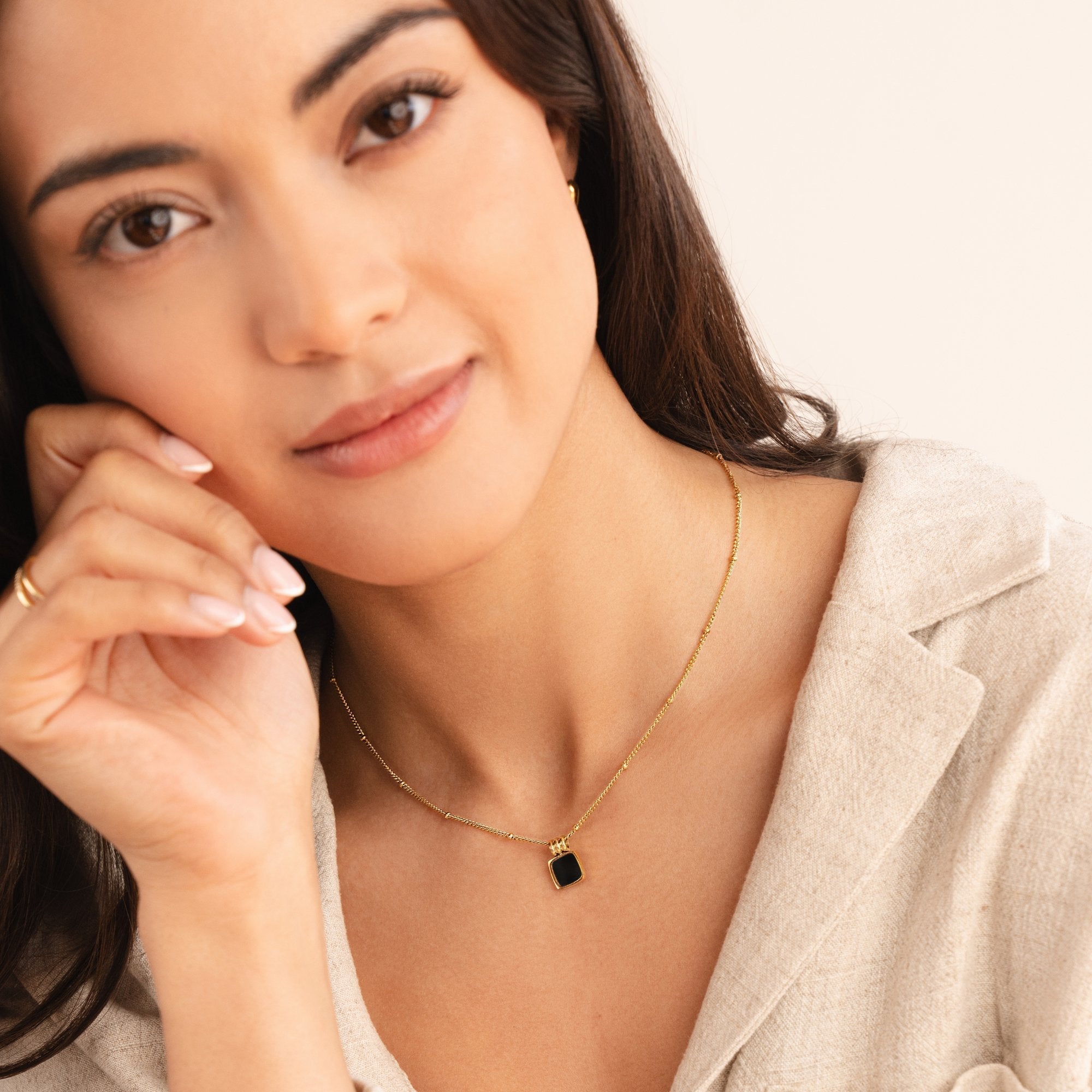 Gold Star Hoop Earrings