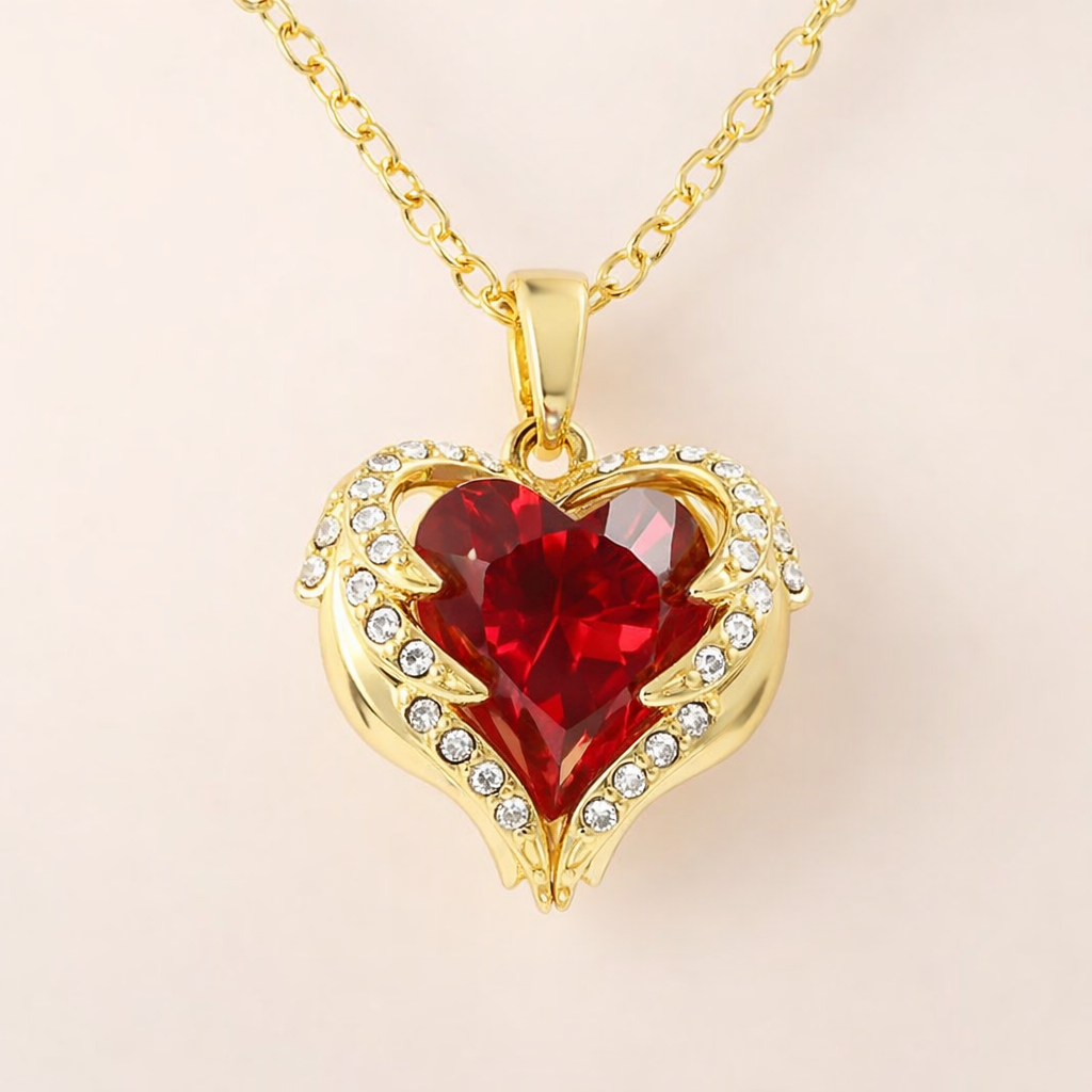 Heart Crystal Necklace