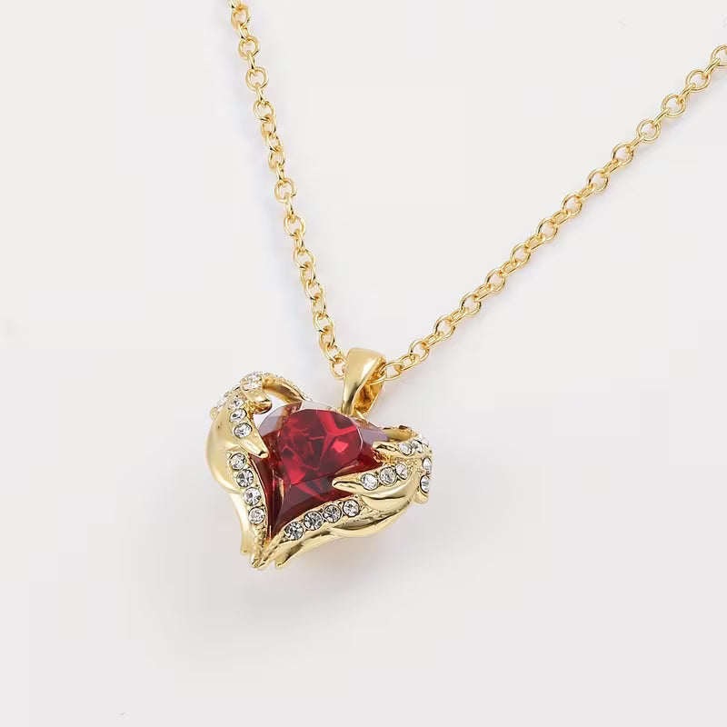 Heart Crystal Necklace