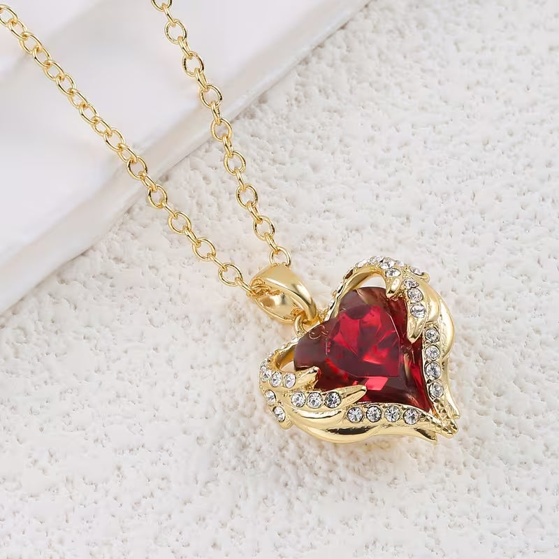 Heart Crystal Necklace