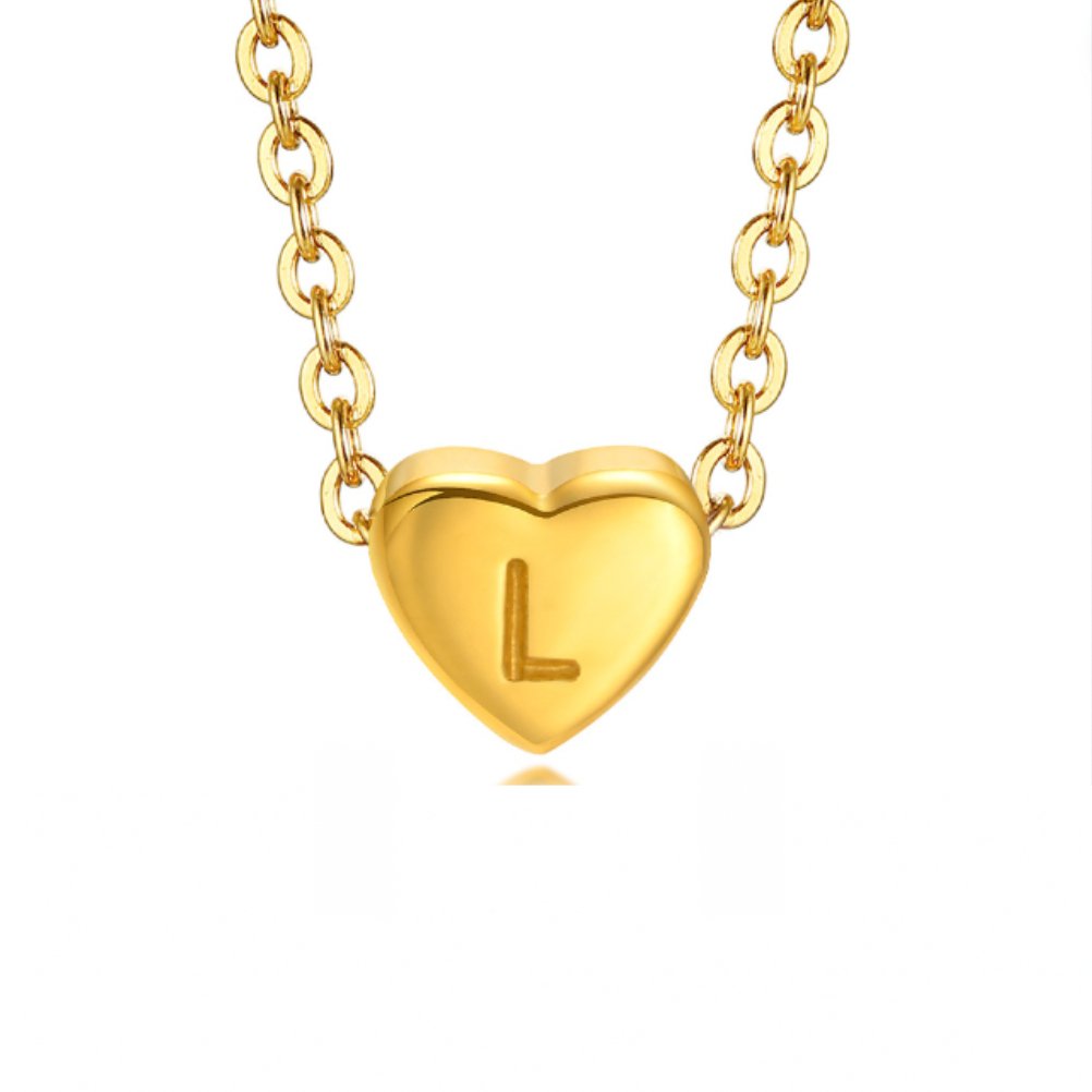 Heart Initial Necklace