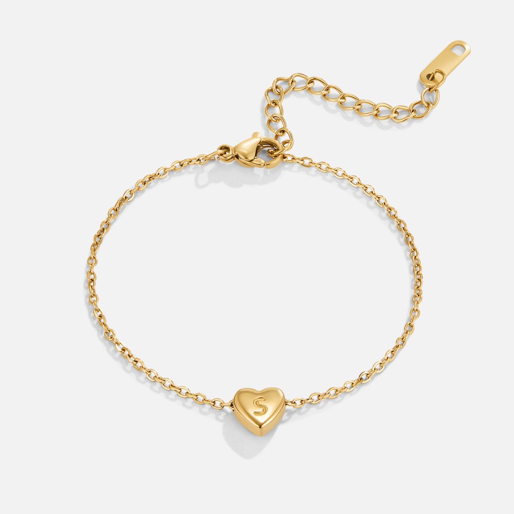 Heart Initial Necklace