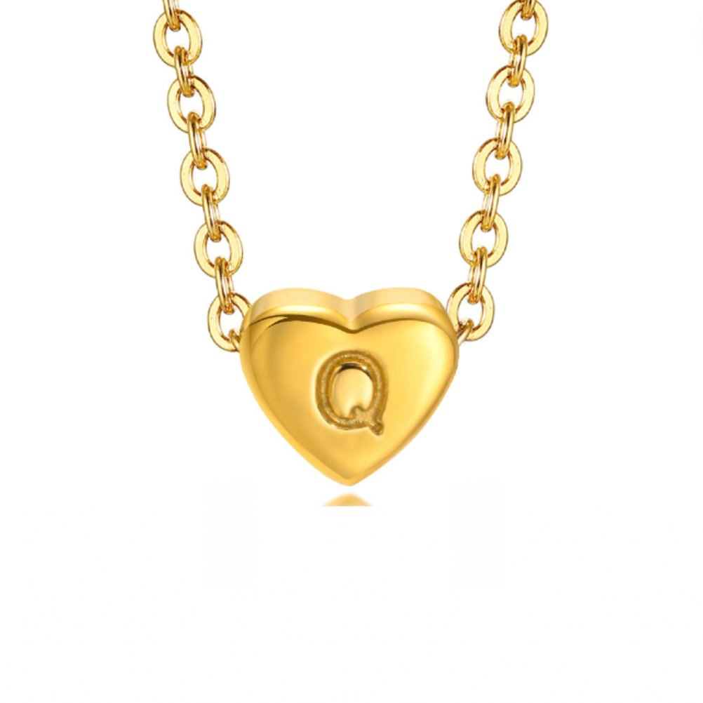 Heart Initial Necklace