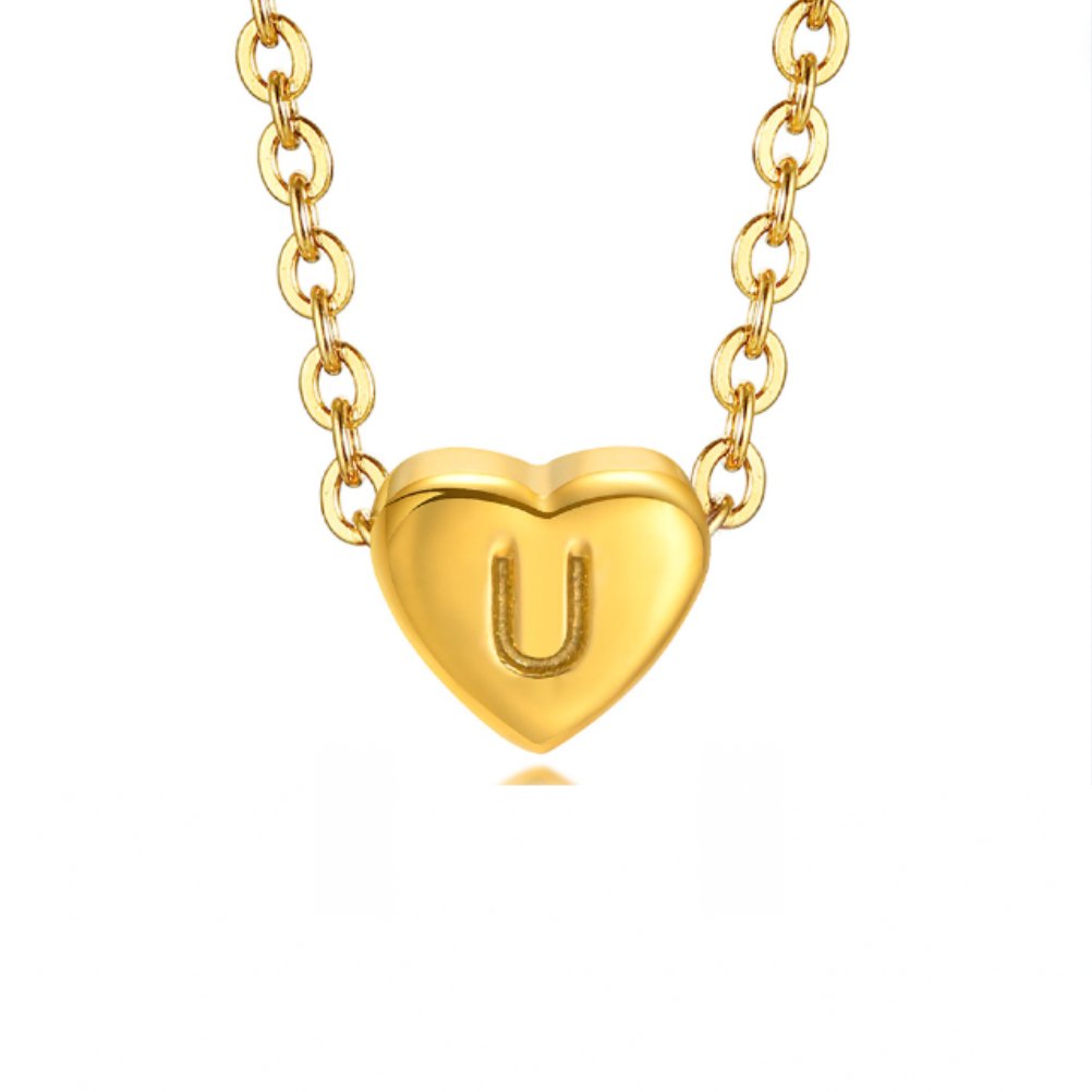 Heart Initial Necklace