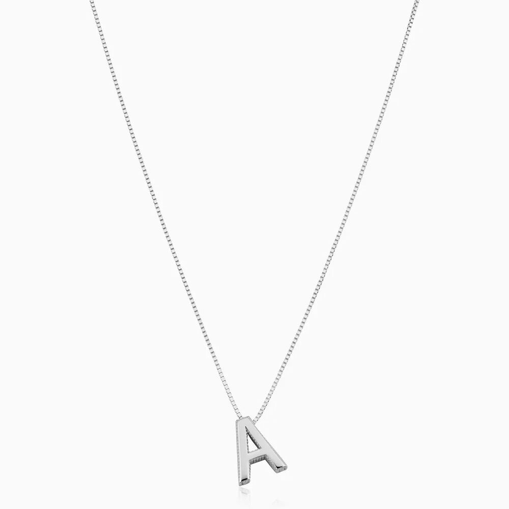Initial Letter Pendant Necklace