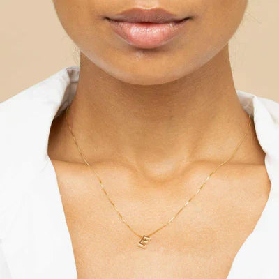 Initial Letter Pendant Necklace