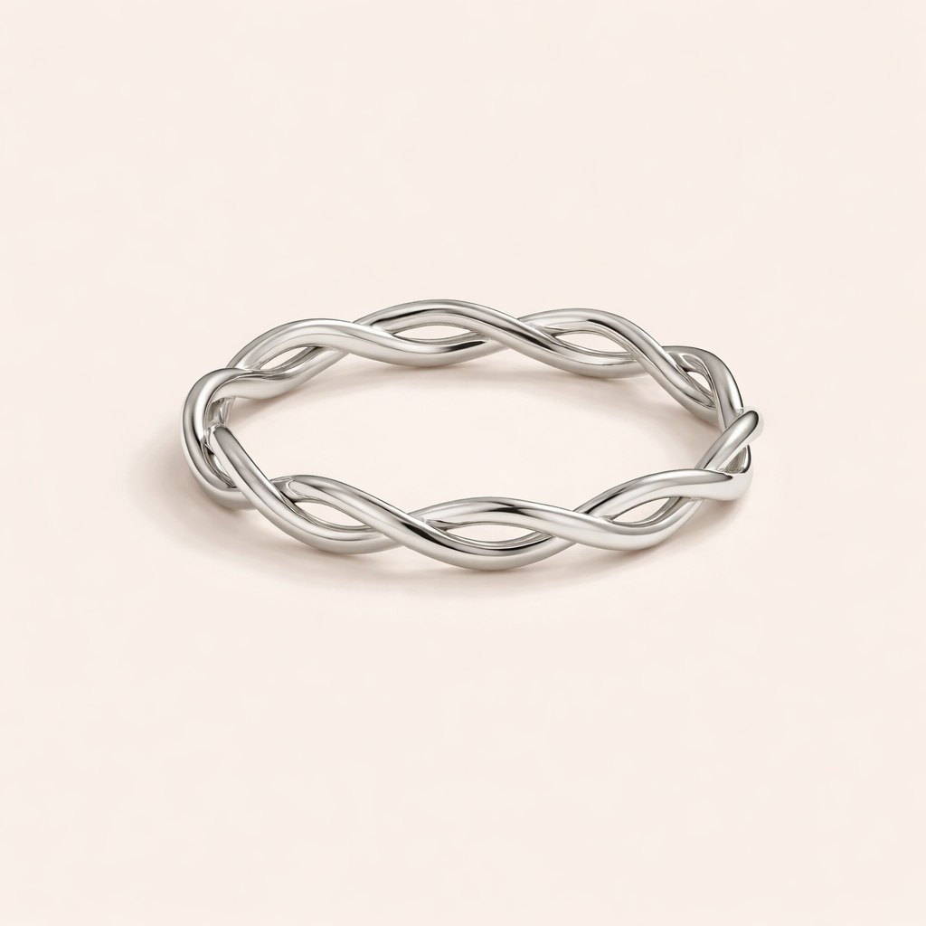 Intertwined Infinity Silver Ring