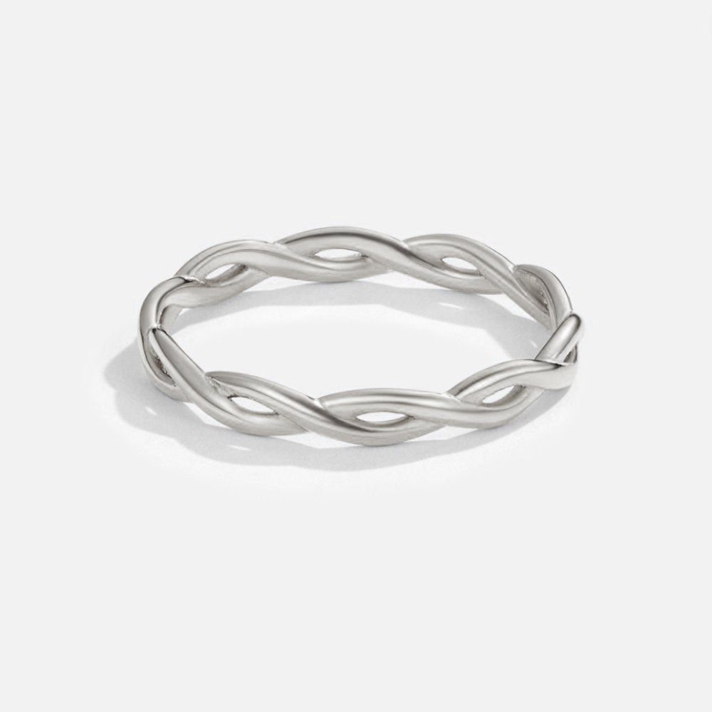 Intertwined Infinity Silver Ring