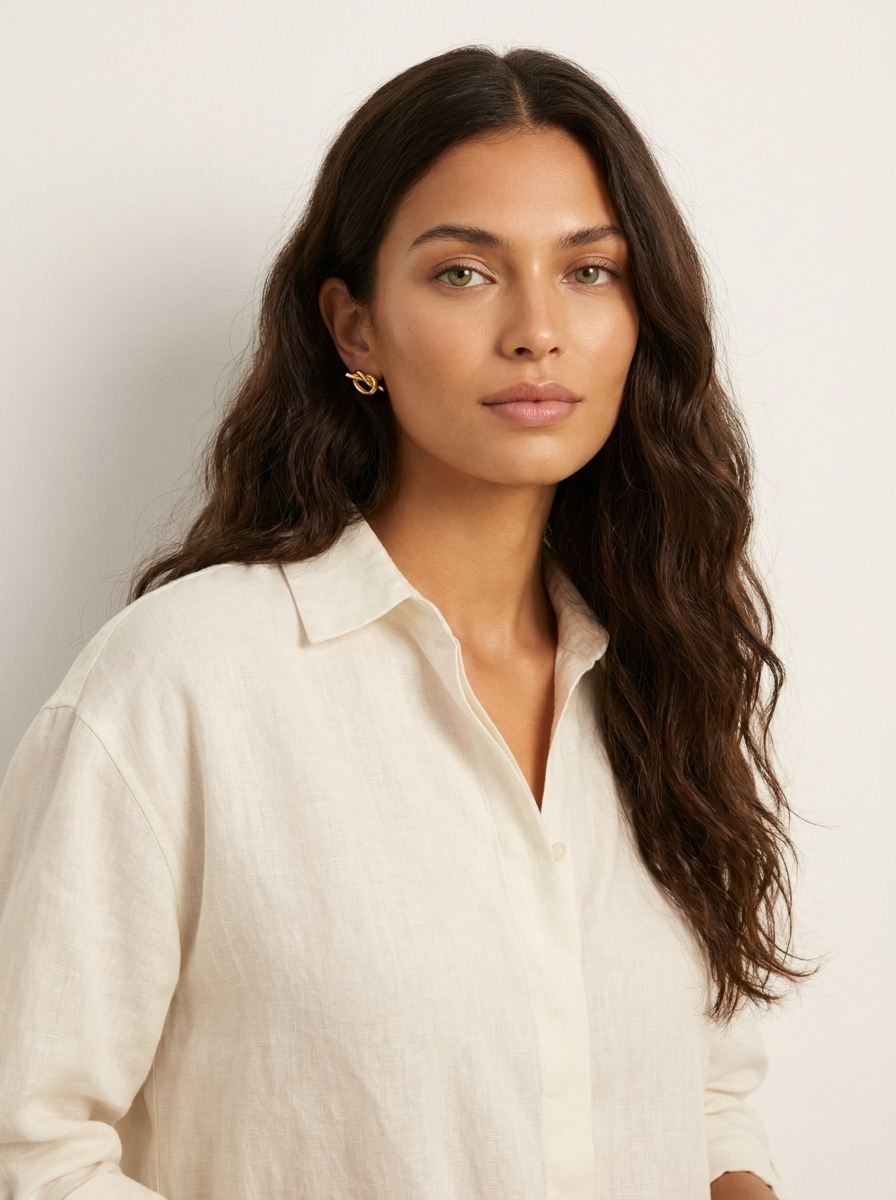 Knot Stud Earrings Gold