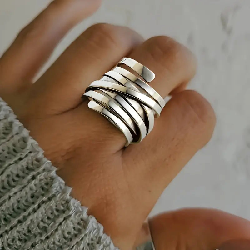 Layered Wrap Ring - Hazel