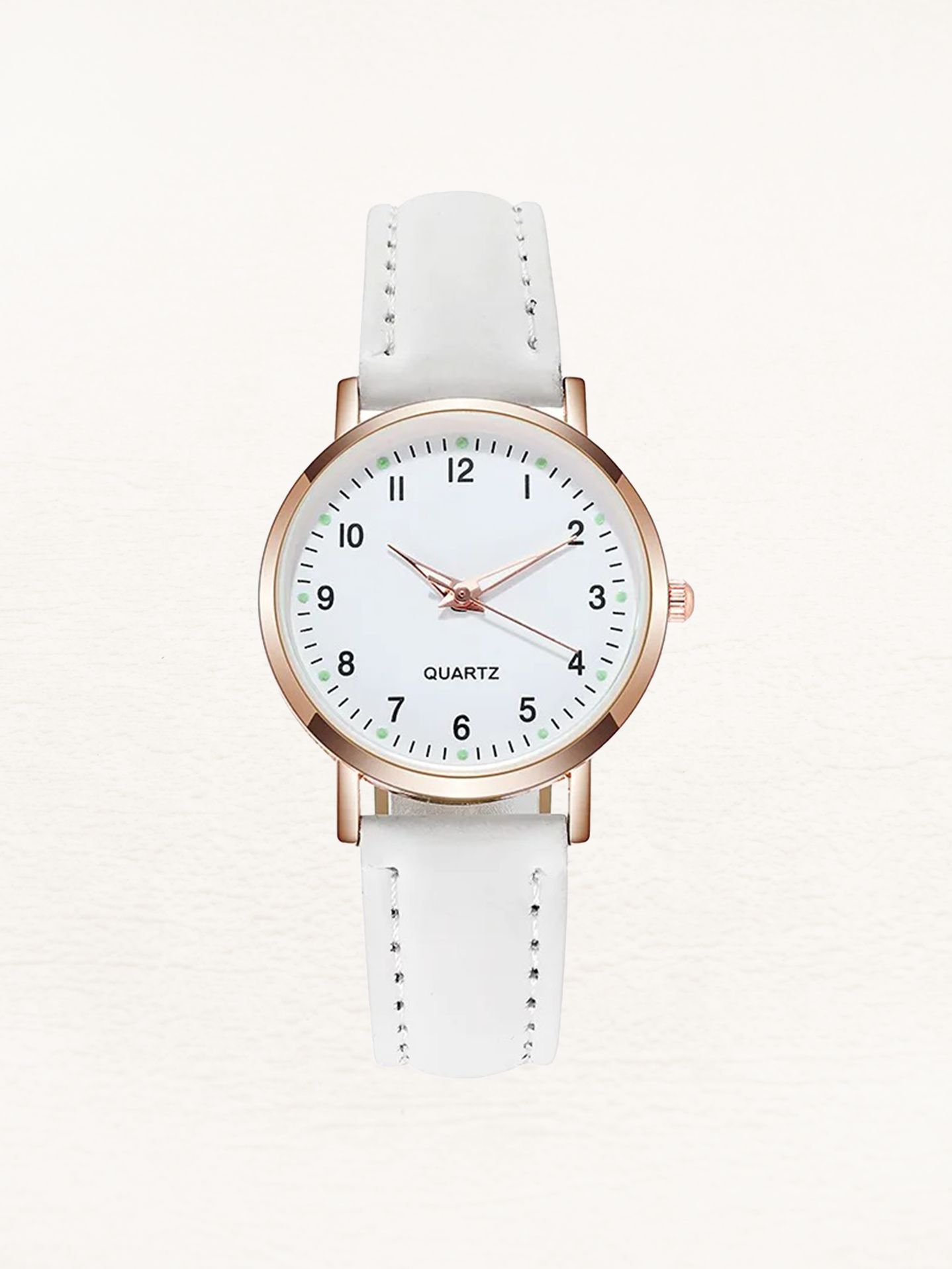 Minimalist Leather Strap Watch - Elara