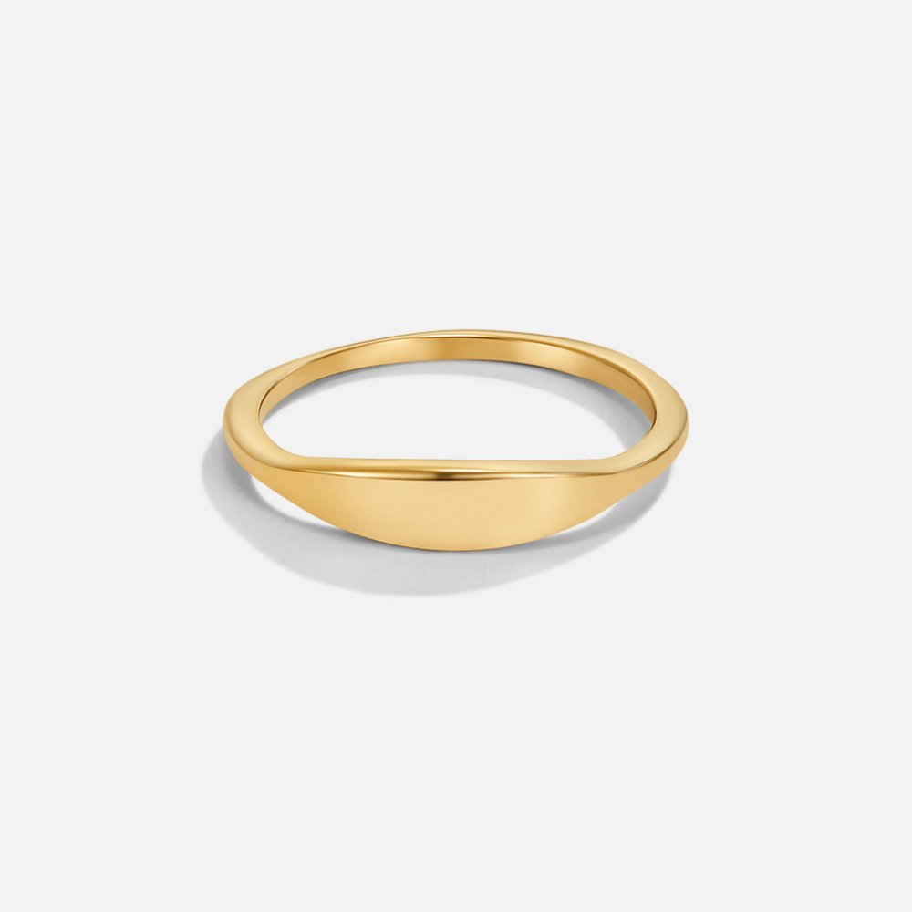 Minimalist Signet Band Ring