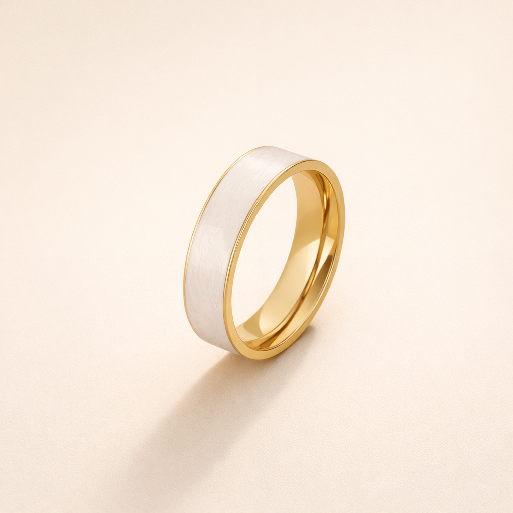 Minimalist White Gold Ring