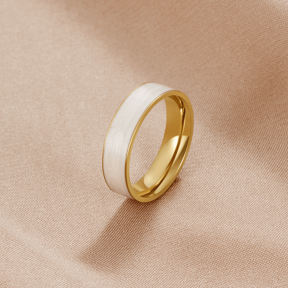 Minimalist White Gold Ring