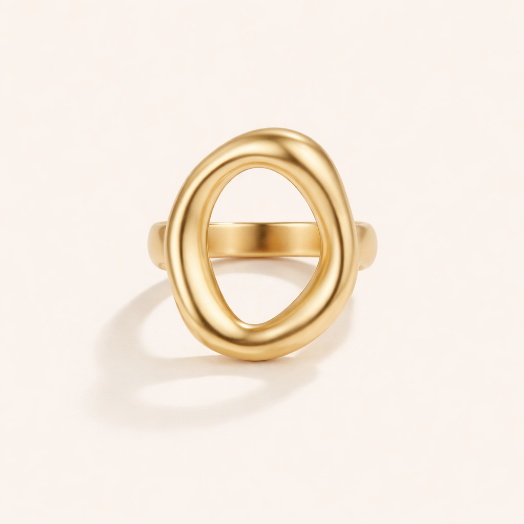 Modern Open Oval Ring