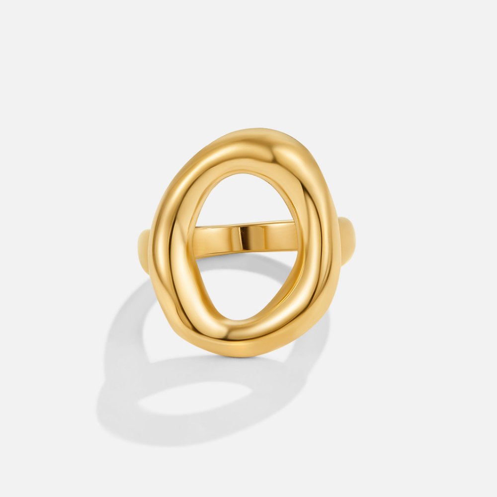 Modern Open Oval Ring