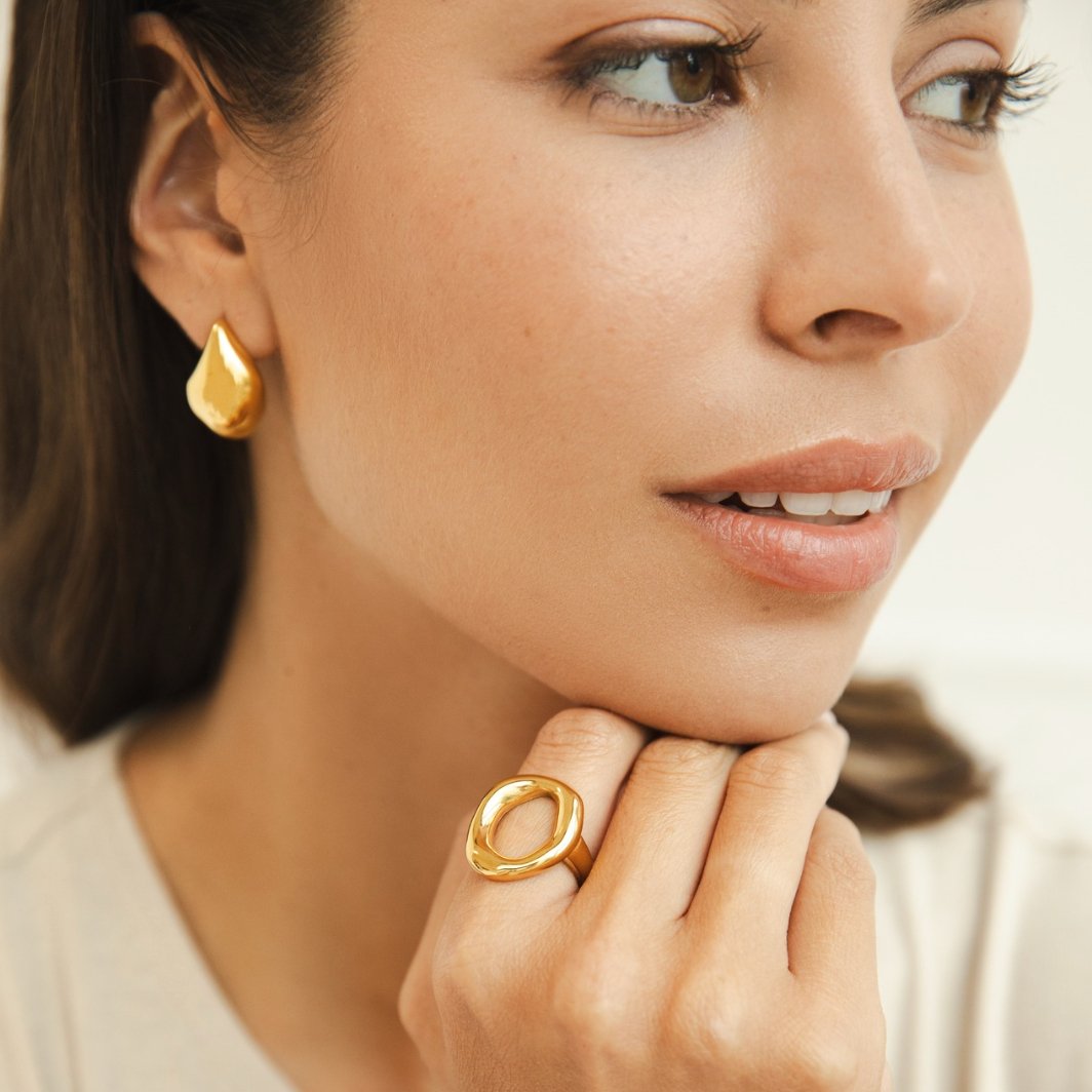 Modern Open Oval Ring