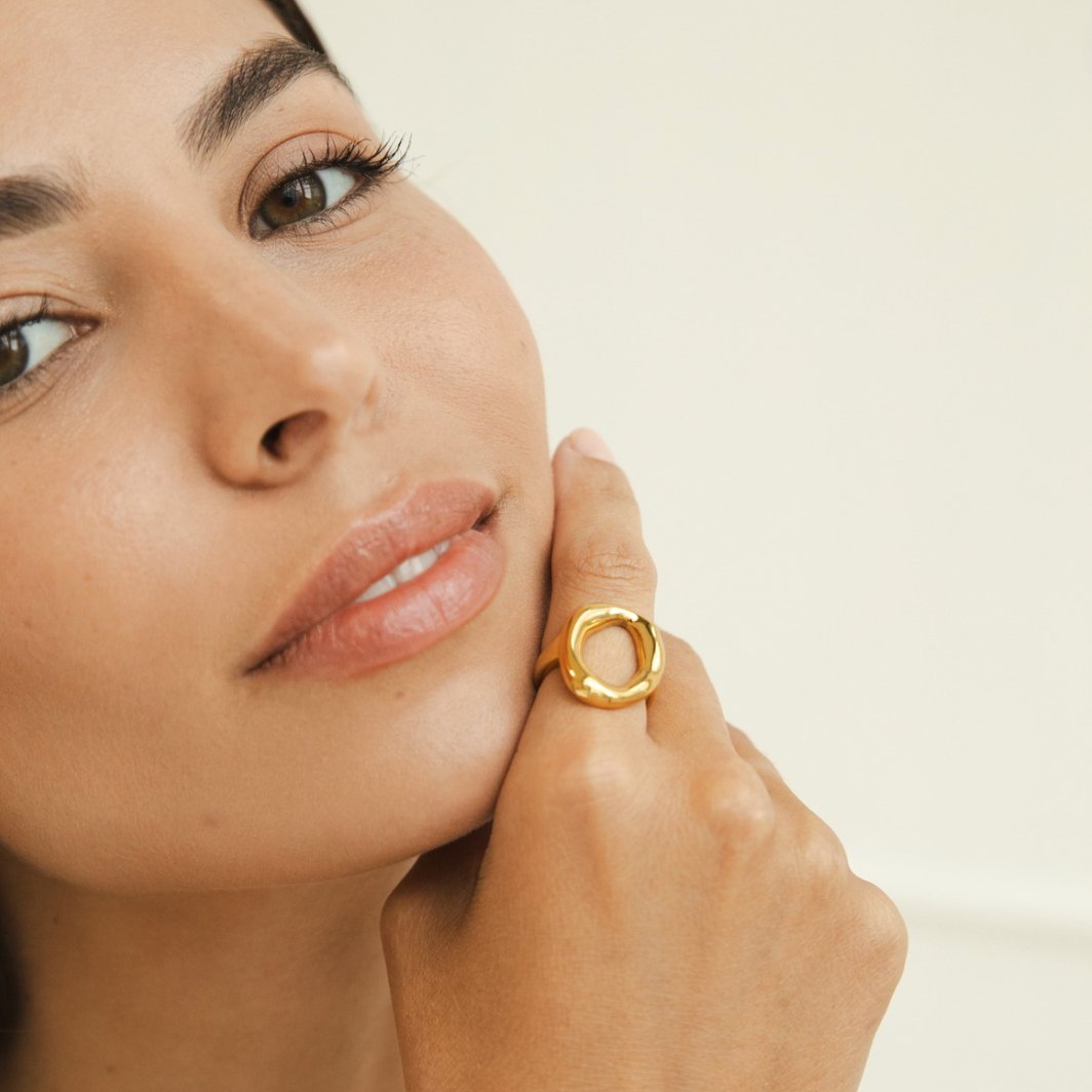 Modern Open Oval Ring