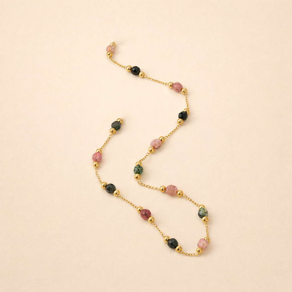 Multi Gemstone Beaded Necklace