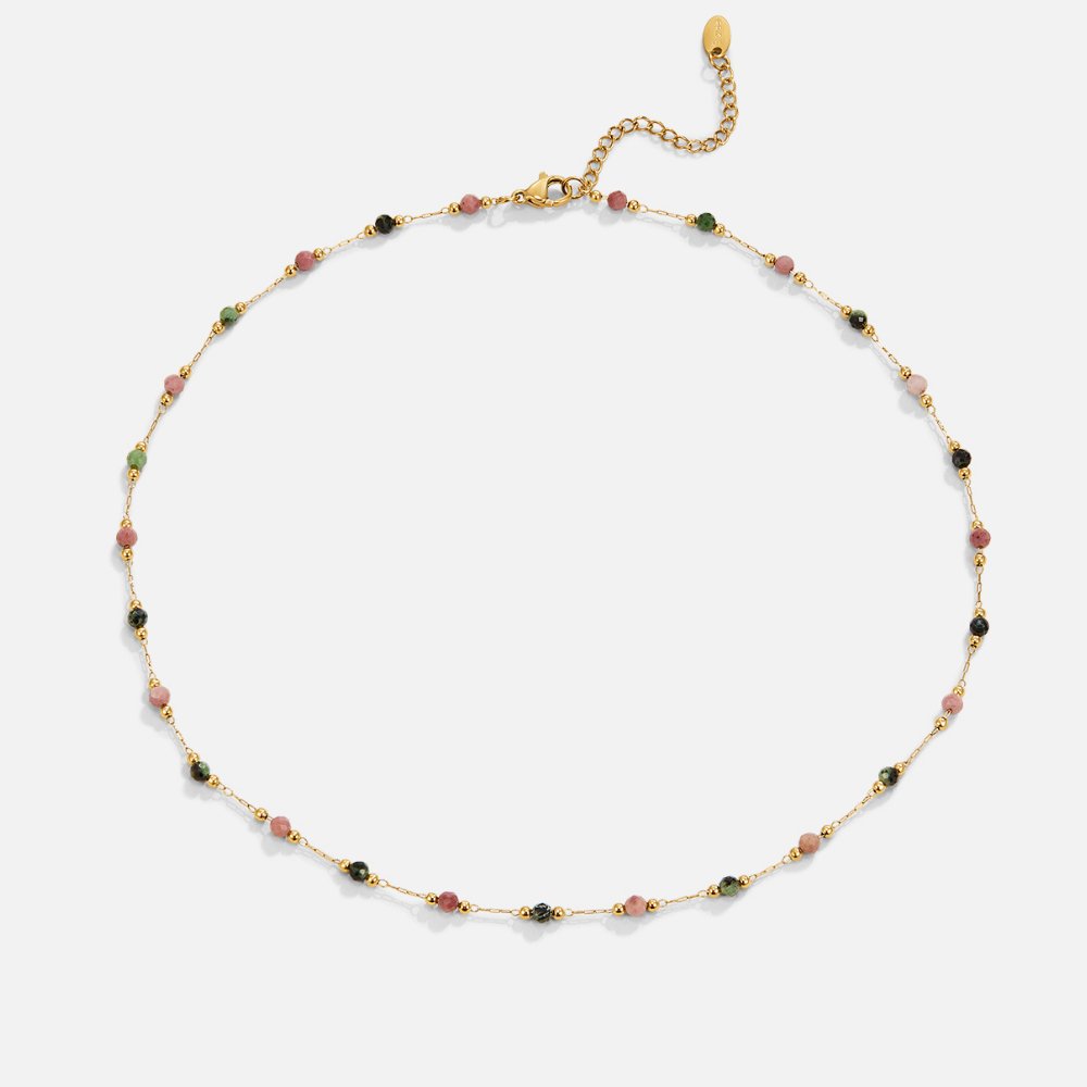 Multi Gemstone Beaded Necklace