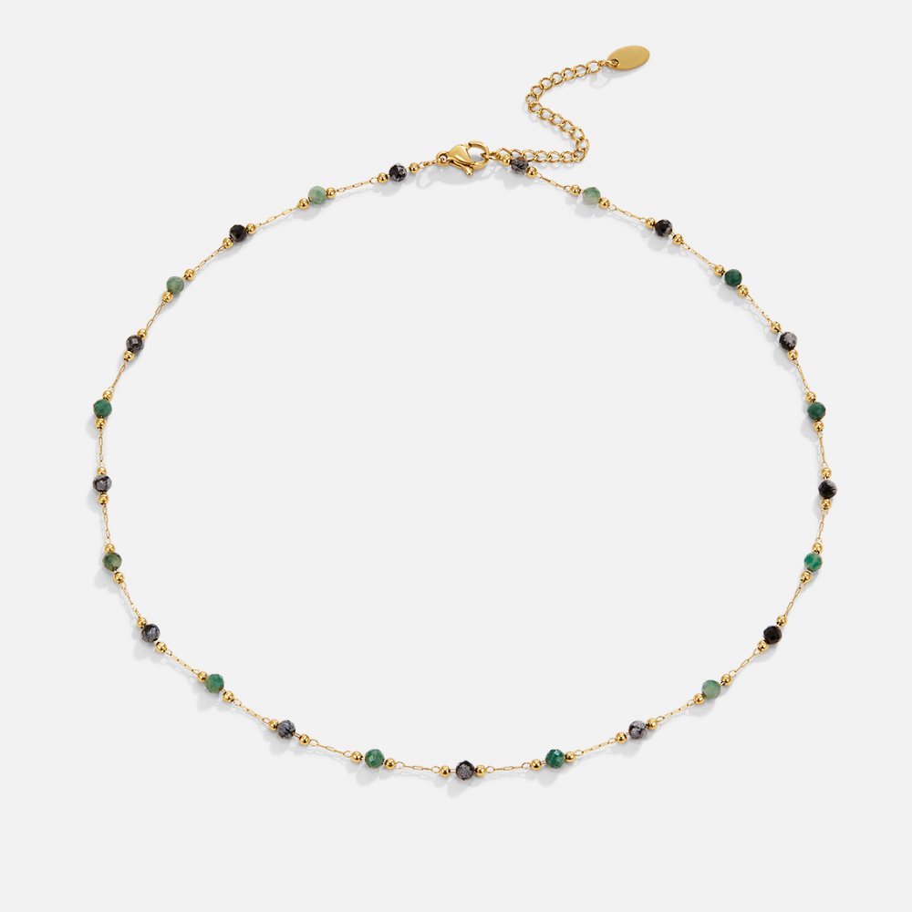 Natural Stone Beaded Necklace