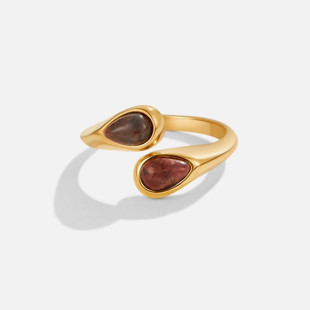 Natural Stone Open Ring