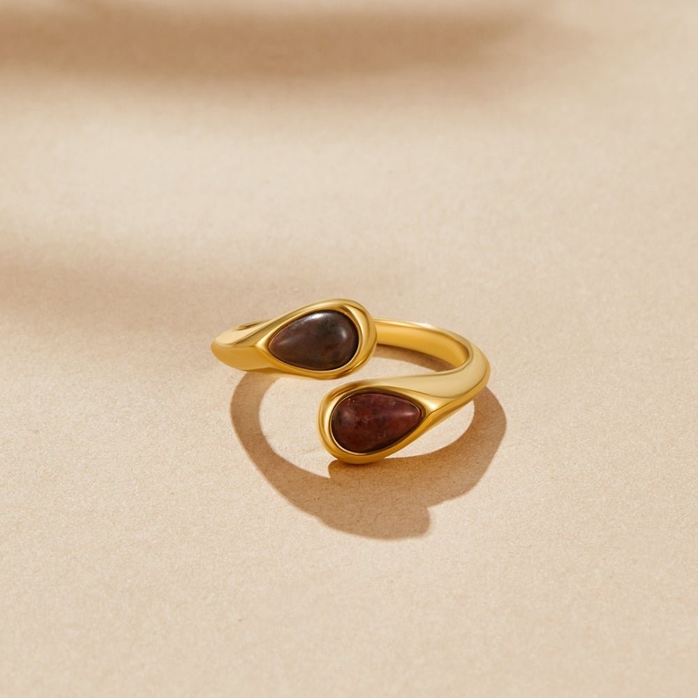 Natural Stone Open Ring