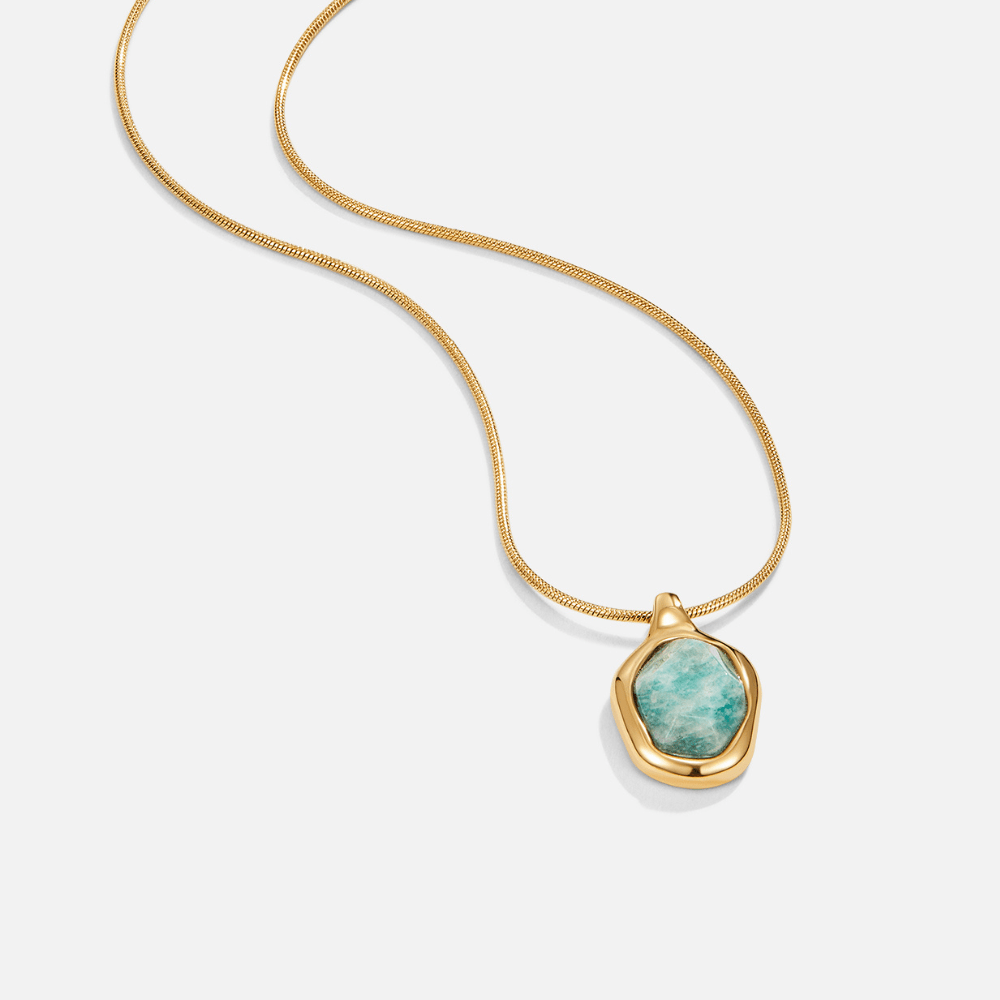 Natural Stone Pendant Necklace