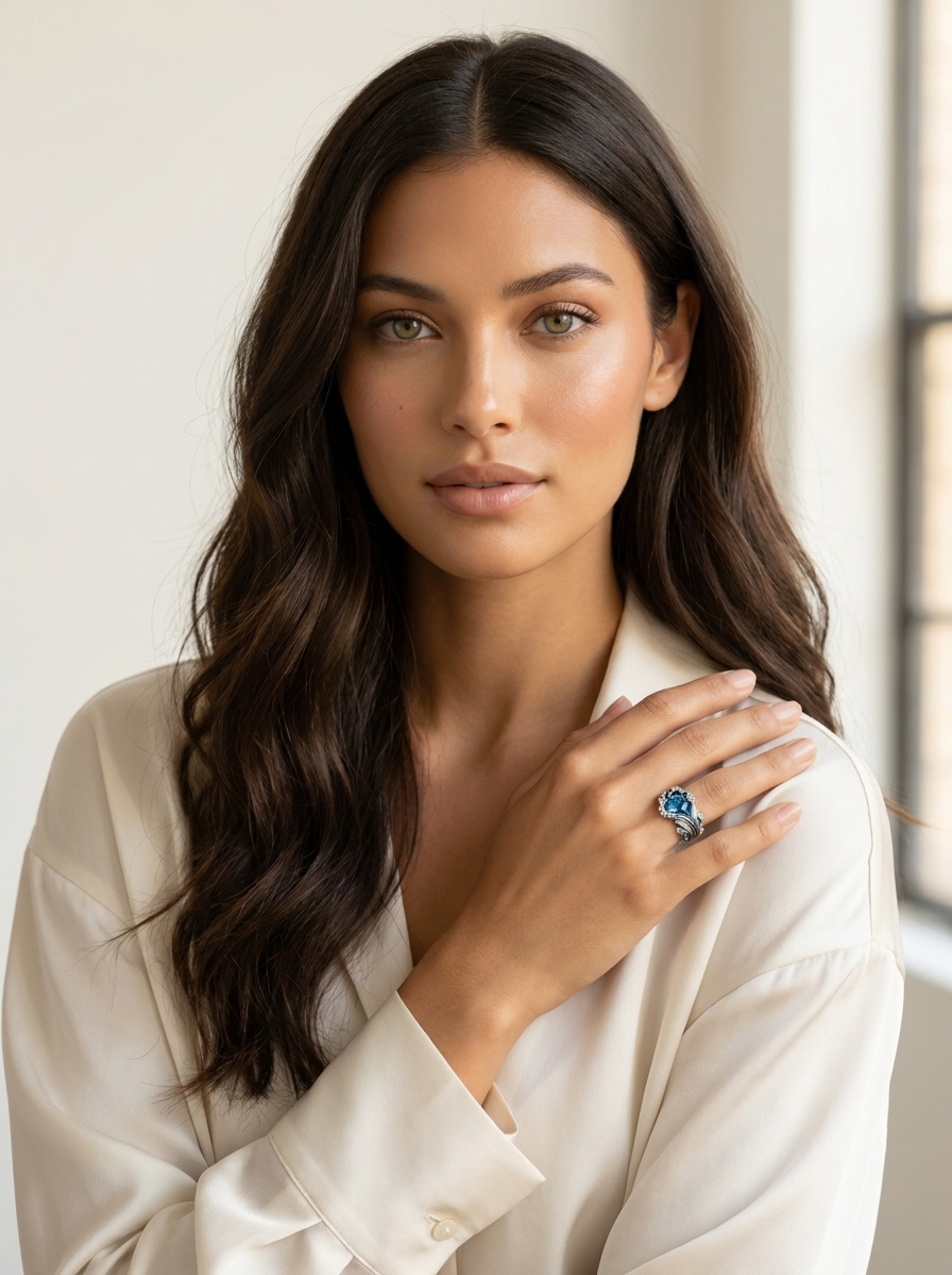 Ocean Crystal Statement Ring