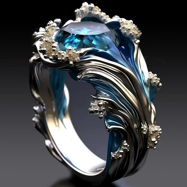 Ocean Crystal Statement Ring