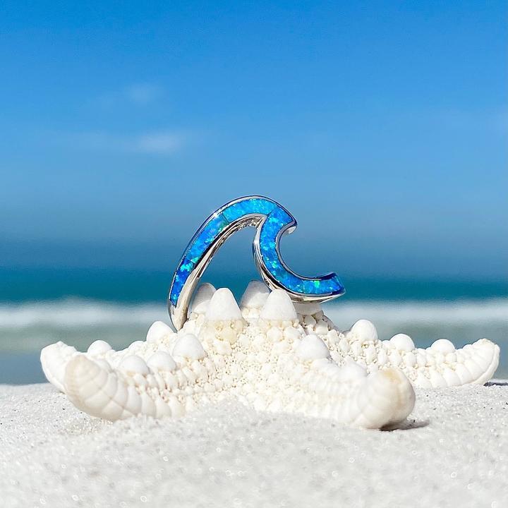 Ocean Opal Wave Ring